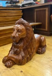 lion wooden 1